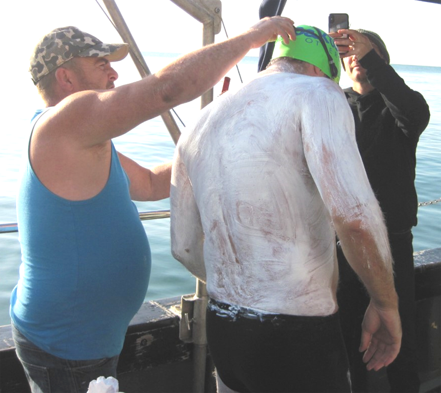 English Channel swim 6